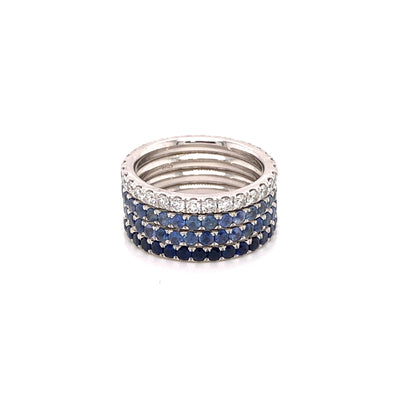 Alexia Shades of Blue Sapphire Stack