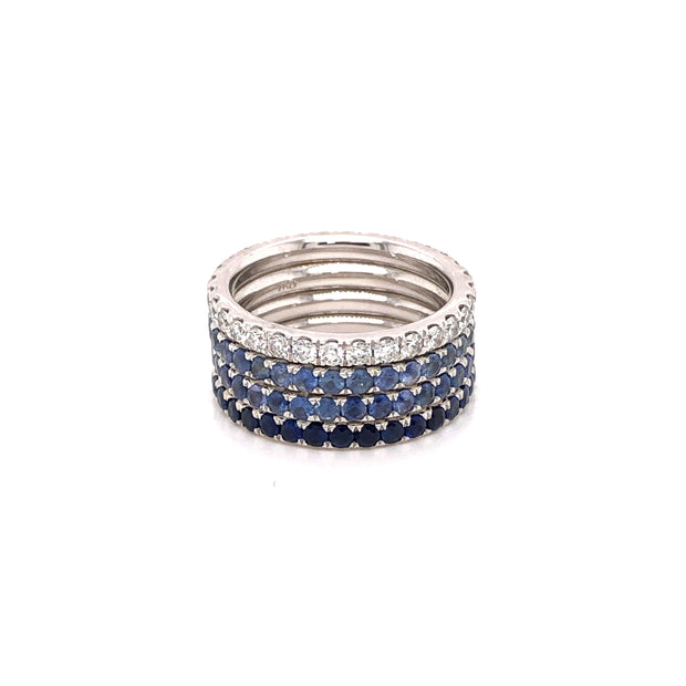 Alexia Shades of Blue Sapphire Stack