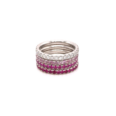 Alexia Shades of Pink Sapphire Stack