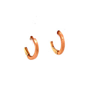 Classic 18k Rose Gold Hoops