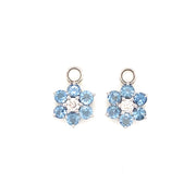 Emilie Pale Blue Sapphire and Diamond Earrings