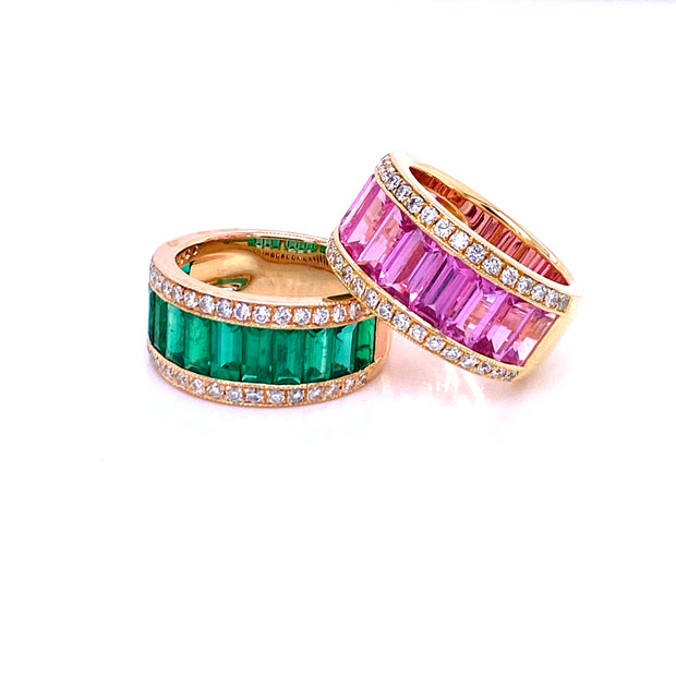 Kathryn Emerald and Diamond Ring