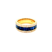 Kathryn Royal Blue Sapphire and Diamond Ring