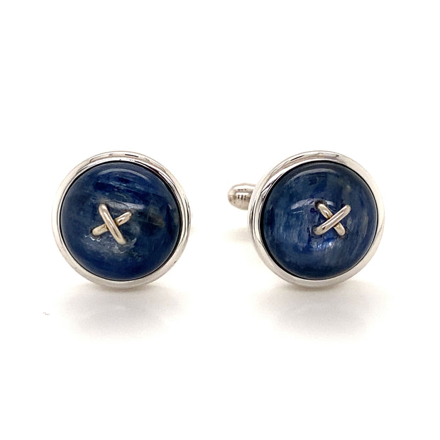 Olivier Kyanite Button Cufflinks