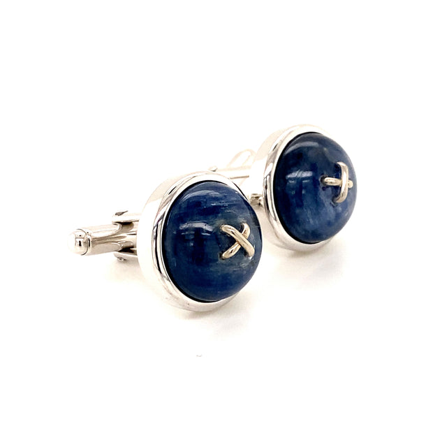 Olivier Kyanite Button Cufflinks