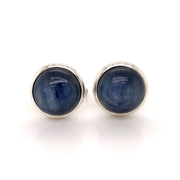 Olivier Round Kyanite Cufflinks