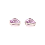 Rebecca Amethyst Trillion Earrings