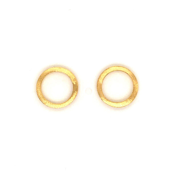 Sasha Brushed Gold Earrings