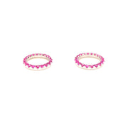 Sasha Hot Pink Sapphire Earrings