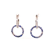 Sasha Blue Marl Sapphire Earrings