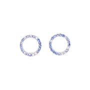 Sasha Blue Marl Sapphire Earrings