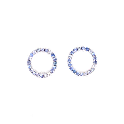 Sasha Blue Marl Sapphire Earrings