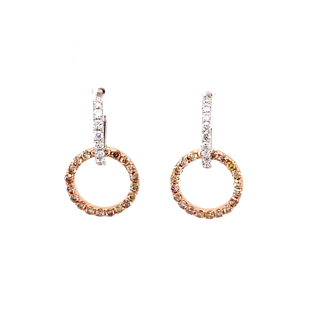 Sasha Champagne Diamond Earrings