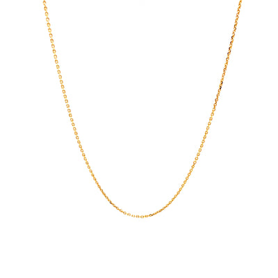 Fine 18k Yellow Gold Cable Chain