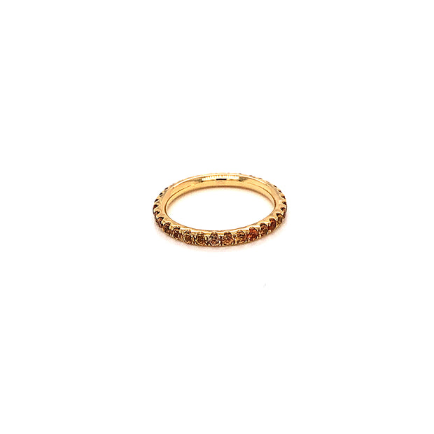 Alexia Sunset Orange Sapphire Ring