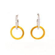 Sasha Brushed Gold Earrings