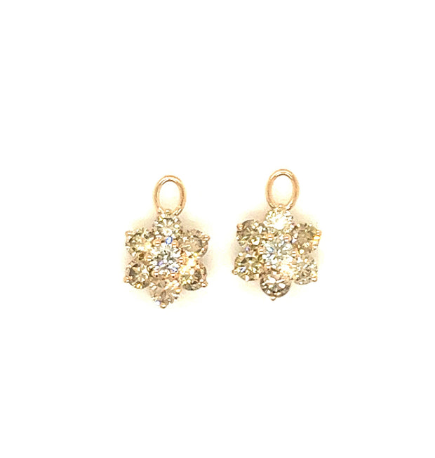 Emilie Champagne Diamond Earrings