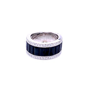 Kathryn Black Sapphire and Diamond Ring