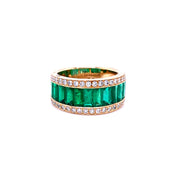 Kathryn Emerald and Diamond Ring