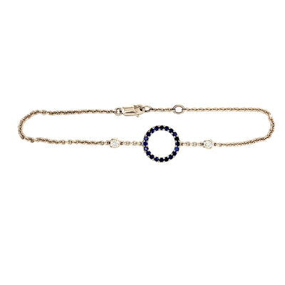 Victoria bracelet in Royal Blue Sapphire and Diamond