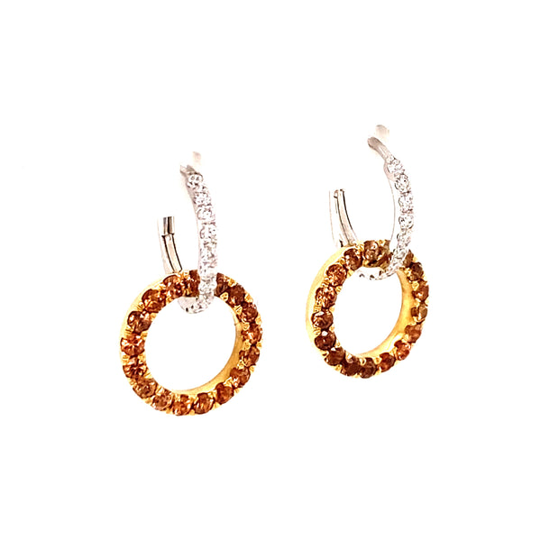 Sasha Brown Zircon Earrings