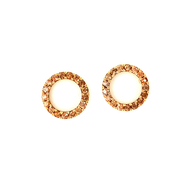 Sasha Brown Zircon Earrings