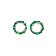 Sasha Emerald Earrings