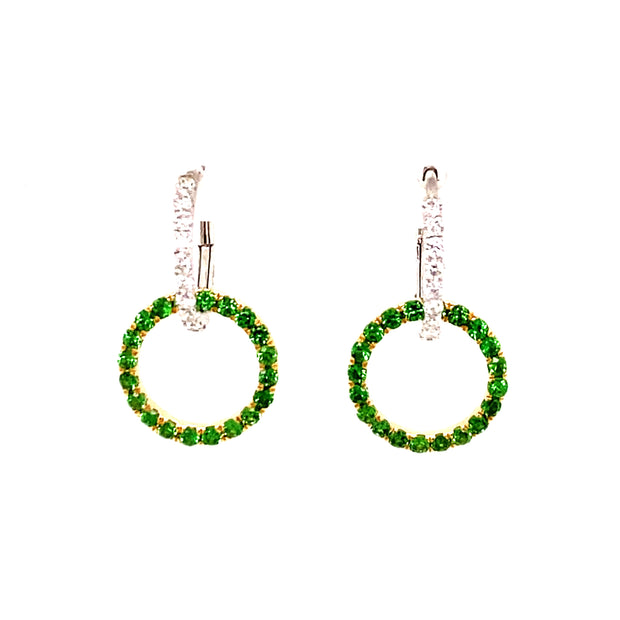 Sasha Intense Green Tsavorite Earrings