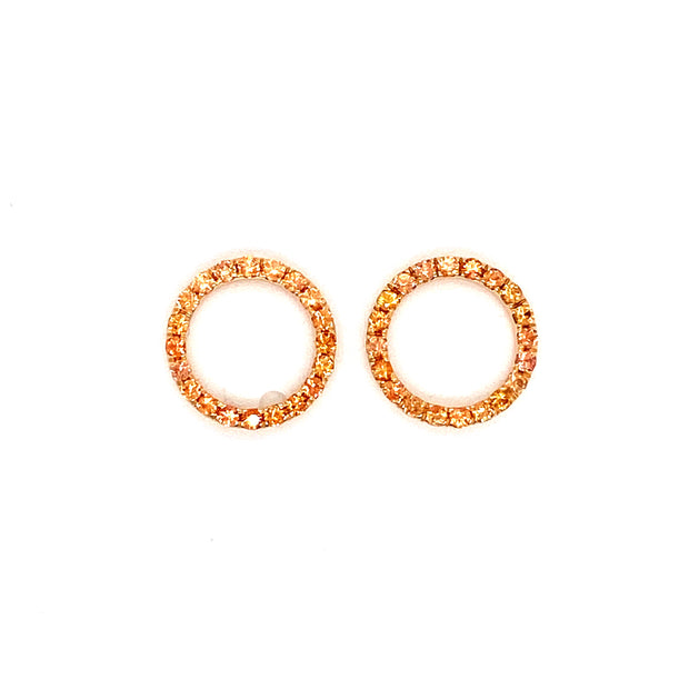 Sasha Mandarin Garnet Earrings